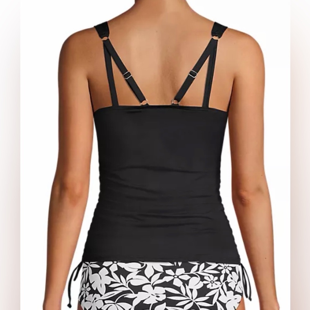 Lands' End Swim Tankini Top,
Adjustable side ties, 16DDD, never worn, underwire - Picture 3 of 5